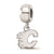 Sterling Silver NHL LogoArt Calgary Flames Xs Dangle Bead Charm