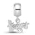 University of Nebraska Xs Charm Dangle Bead Charm in Sterling Silver