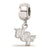 Sterling Silver LogoArt University of Central Florida Xs Dangle Bead Charm