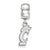 University of Cincinnati Small Charm Dangle Bead in Sterling Silver