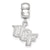 University of Central Florida Small Charm Dangle Bead in Sterling Silver