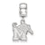 University of Memphis Small Charm Dangle Bead in Sterling Silver