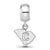 The Citadel Xs Charm Dangle Bead Charm in Sterling Silver