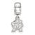 Maryland Xs Charm Dangle Bead Charm in Sterling Silver