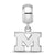 Michigan (University of) Xs Charm Dangle Bead Charm in Sterling Silver