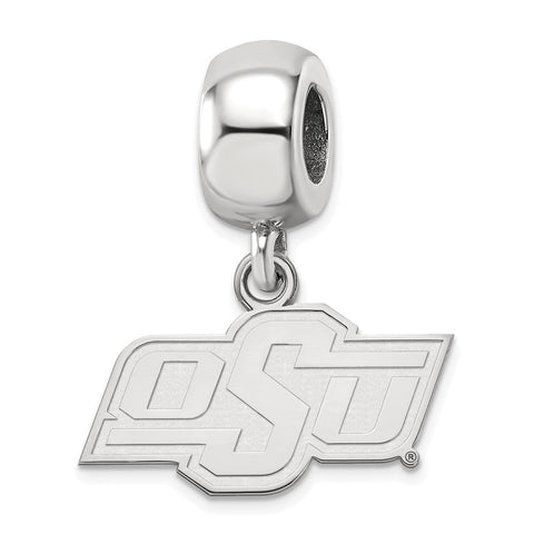 Sterling Silver LogoArt Oklahoma State University Xs Dangle Bead Charm