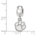 Clemson University Xs Charm Dangle Bead Charm in Sterling Silver