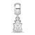 Marshall University Xs Charm Dangle Bead Charm in Sterling Silver