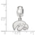 University of Iowa Xs Charm Dangle Bead Charm in Sterling Silver