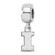 Sterling Silver LogoArt University of Illinois Xs Dangle Bead Charm