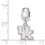 University of Kentucky Xs Charm Dangle Bead Charm in Sterling Silver