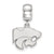 Kansas State University Small Charm Dangle Bead in Sterling Silver