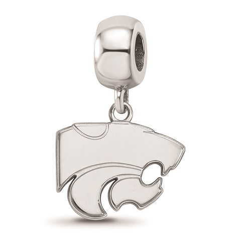 Sterling Silver LogoArt Kansas State University Small Dangle Bead