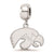 Sterling Silver LogoArt University of Iowa Small Dangle Bead