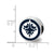 Winnipeg Jets Enameled Charm Bead in Sterling Silver