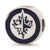 Sterling Silver LogoArt Winnipeg Jets Enameled Bead