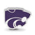 Kansas State University Enameled Logo Charm Bead in Sterling Silver