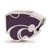 Sterling Silver LogoArt Kansas State University Enameled Logo Bead