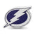Tampa Bay Lightning Lightning Bolt With Border Enameled Extruded Logo Be in Sterling Silver