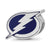 Sterling Silver Tampa Bay Lightning Lightning Bolt With Border Enameled Extruded Logo Be