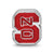 North Carolina State U Enameled Logo Charm Bead in Sterling Silver