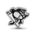 Pittsburgh Penguins Logo Enameled Charm Bead in Sterling Silver