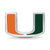 University of Miami U Enameled Logo Charm Bead in Sterling Silver