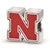 Sterling Silver LogoArt University of Nebraska N Enameled Bead