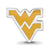 West Virginia University Wv Enameled Logo Charm Bead in Sterling Silver