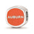 Auburn University Primary Cushion Shaped Logo Charm Bead in Sterling Silver