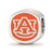 Sterling Silver LogoArt Auburn University Primary Cushion Shaped Logo Bead