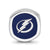NHL Tampa Bay Lightning Cushion Shaped Logo Charm Bead in Sterling Silver
