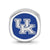 The University of Kentucky Uk Cushion Shaped Logo Charm Bead in Sterling Silver