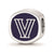 Sterling Silver LogoArt Villanova University 2-Sided Enameled Bead