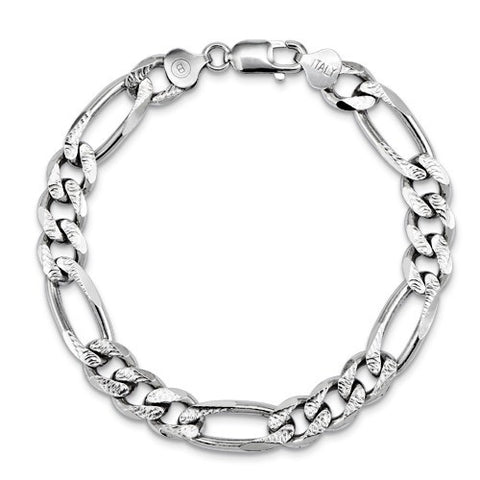 Sterling Silver Figaro Link Bracelet