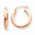 14k Rose Gold 3mm Hoop Earrings