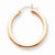 14k Rose Gold 3mm Hoop Earrings