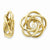 14k Yellow Gold Polished Love Knot Earring Jackets