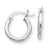 14k White Gold Lightweight Hoop Earrings