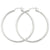 14k White Gold Lightweight Hoop Earrings