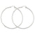 14k White Gold Lightweight Hoop Earrings