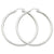 14k Yellow Gold 3mm White Hoop Earrings