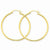 10k Yellow Gold Polished 2mm Round Hoop Earrings