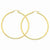 10k Yellow Gold Polished 2.5mm Round Hoop Earrings