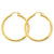 14k Yellow Gold 3mm Light Tube Hoop Earrings