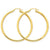 14k Yellow Gold 3mm Light Tube Hoop Earrings