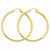 10k Yellow Gold Polished 3mm Round Hoop Earrings