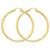 14k Yellow Gold 3mm Light Tube Hoop Earrings