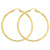 14k Yellow Gold 3mm Light Tube Hoop Earrings