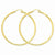 10k Yellow Gold Polished 3mm Round Hoop Earrings